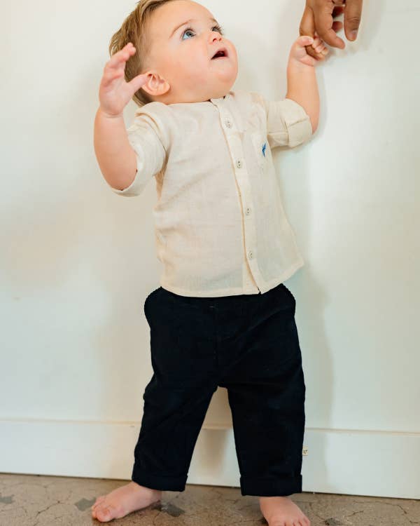 Mini Aviator Baby Shirt (Organic Cotton)