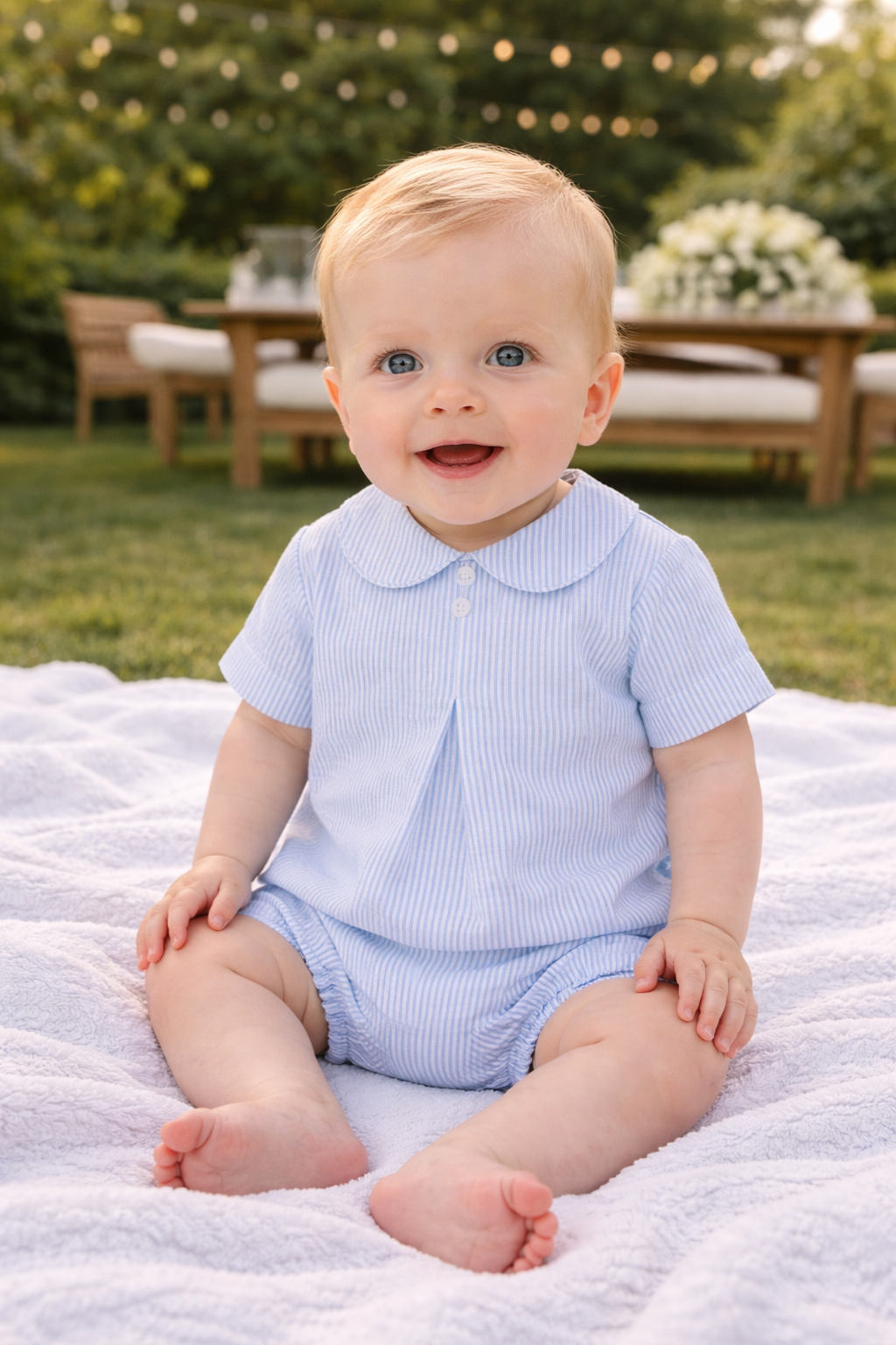 Celine  Baby Boy 2 Pc Diaper Set
