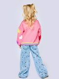 Crystal denim pants
