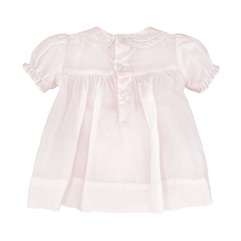 Little Roses Smocked Dress with Lace