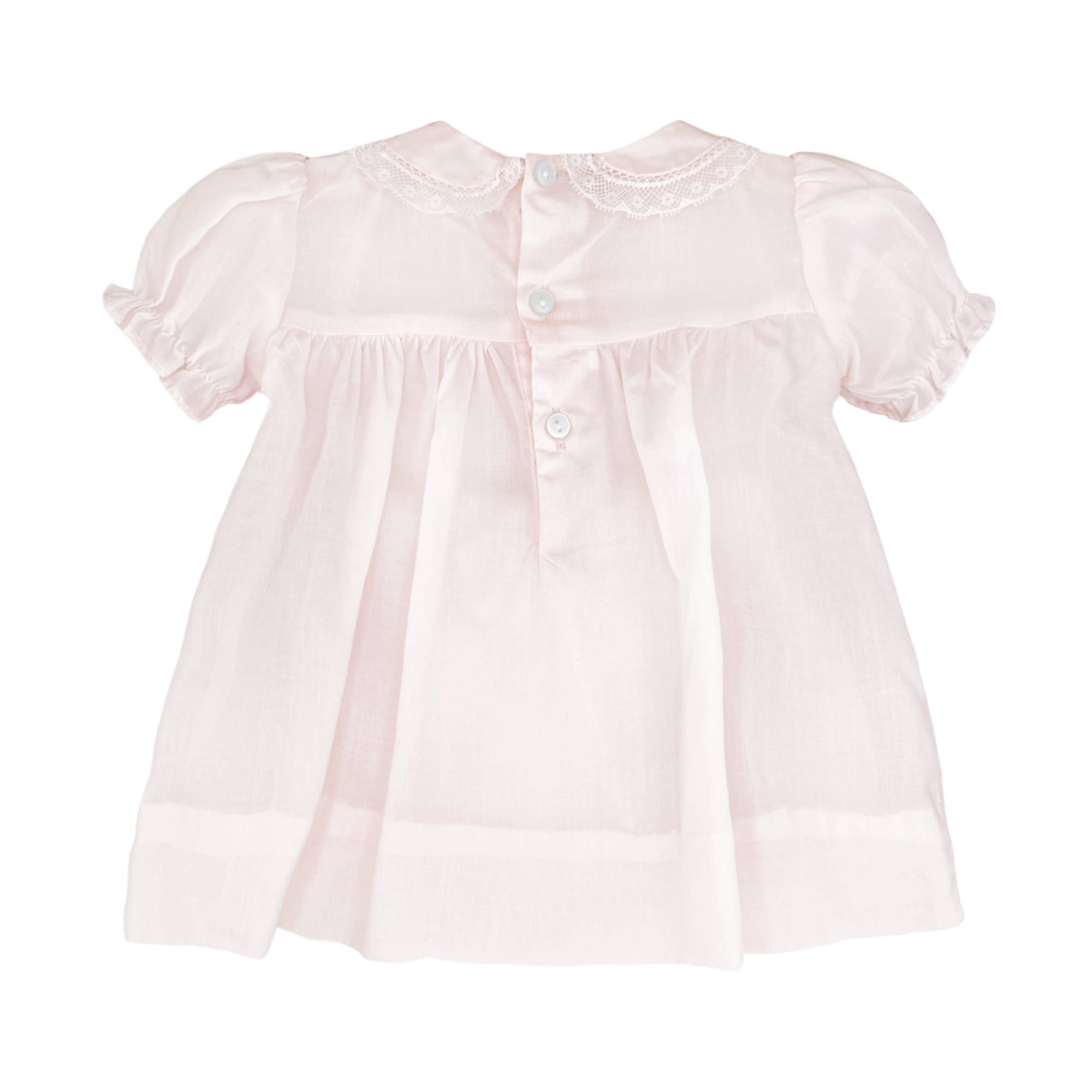 Little Roses Smocked Dress with Lace