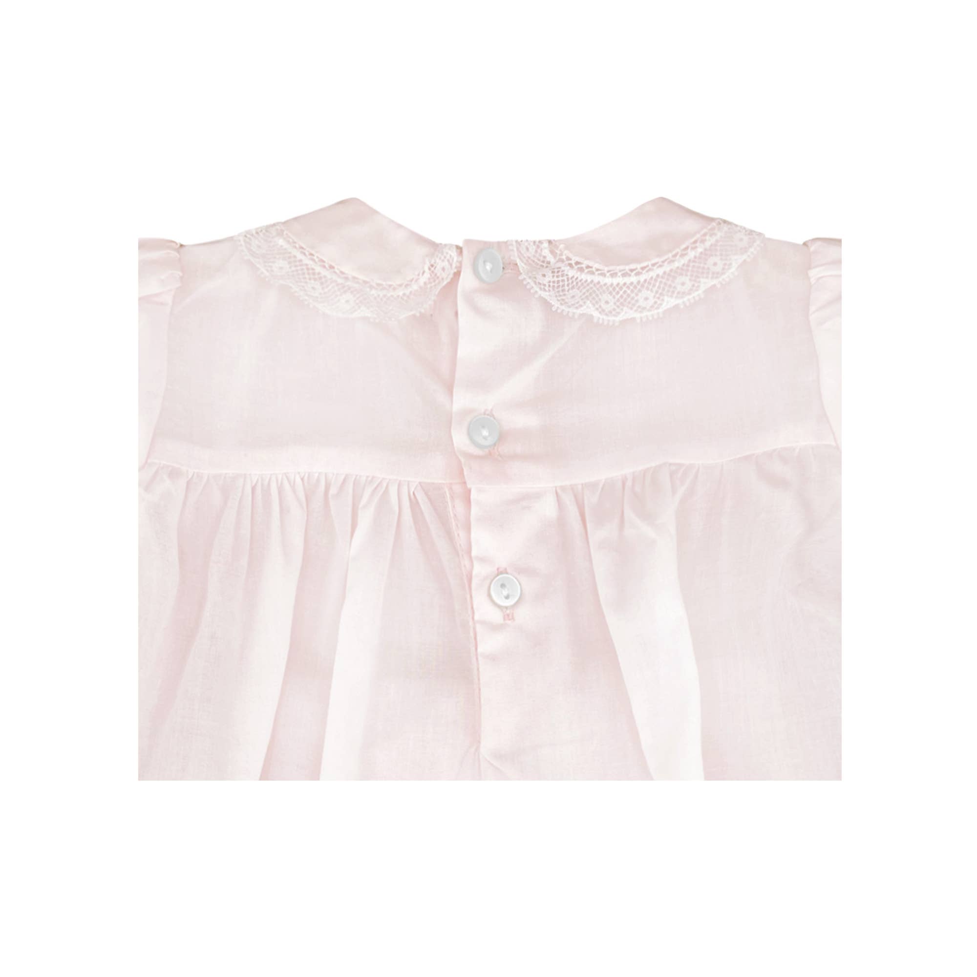 Little Roses Smocked Dress with Lace