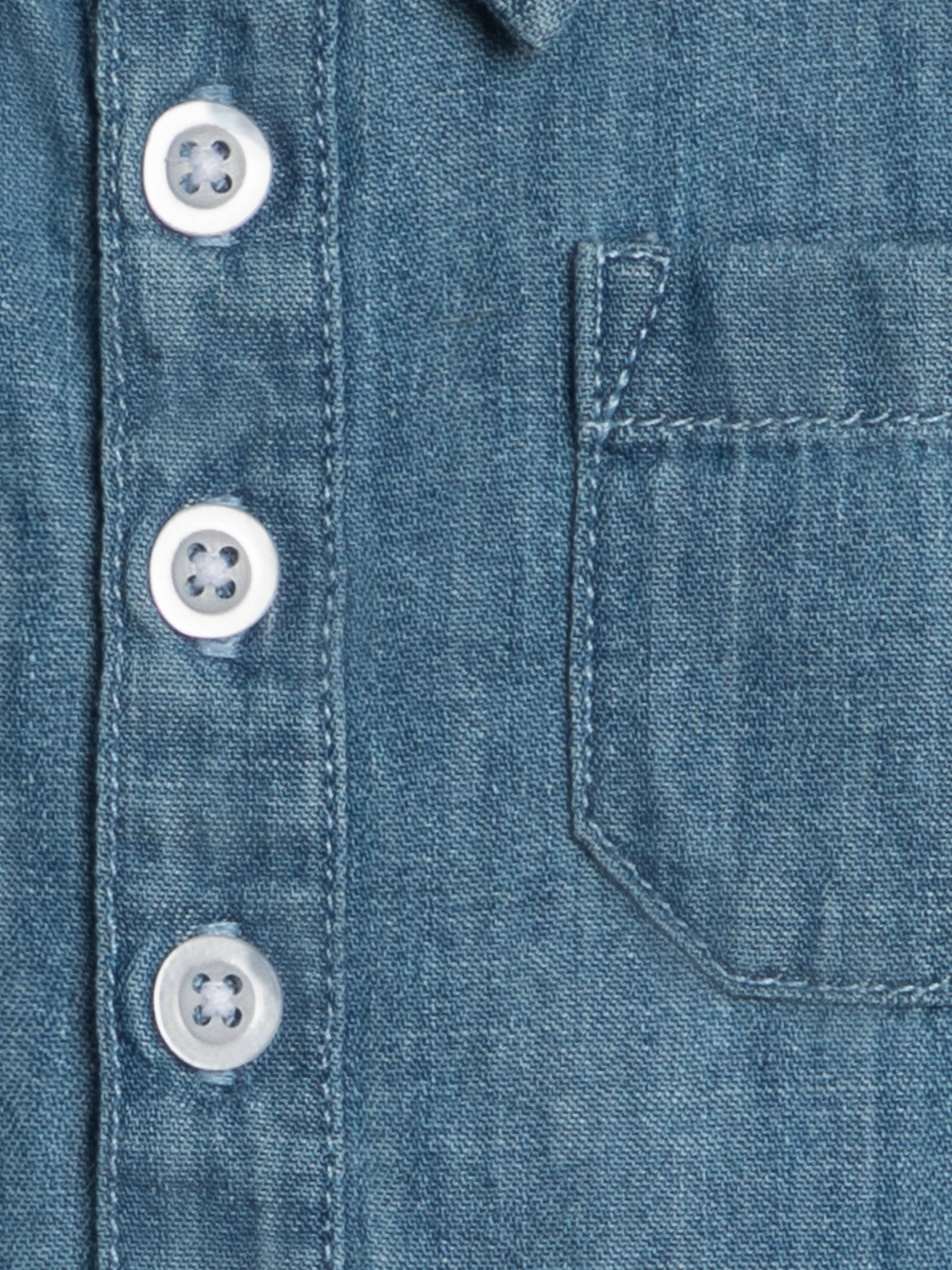 Ted Chambray Collared Romper