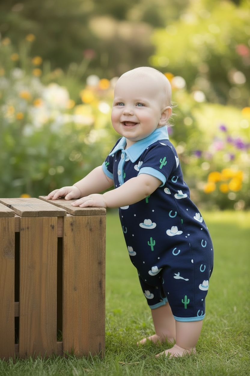Litte Cowboy Romper