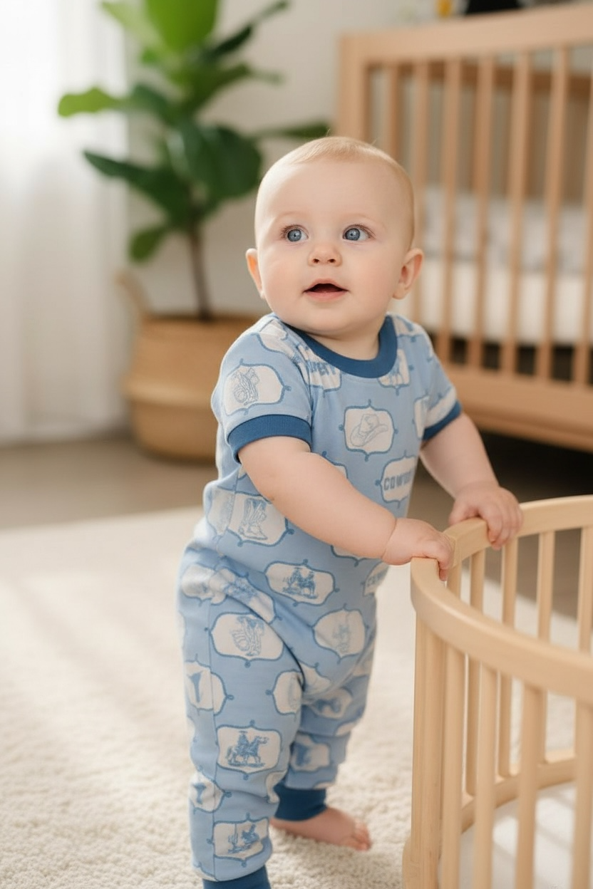 Cowboy Blue romper