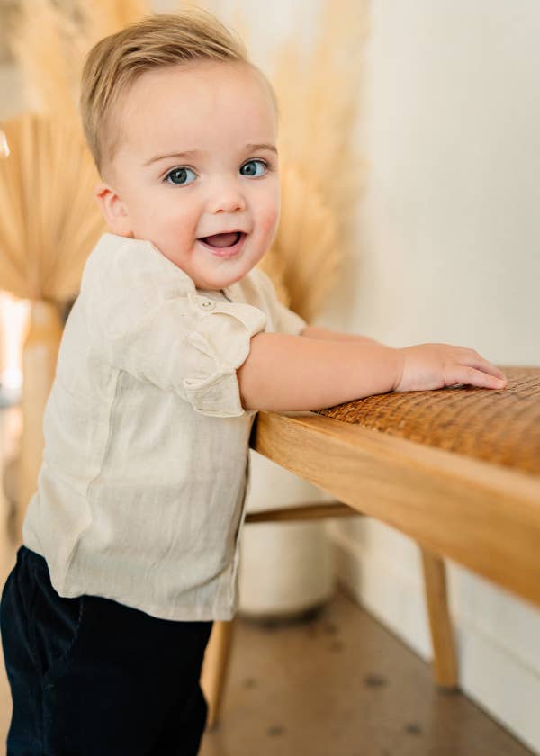 Mini Aviator Baby Shirt (Organic Cotton)