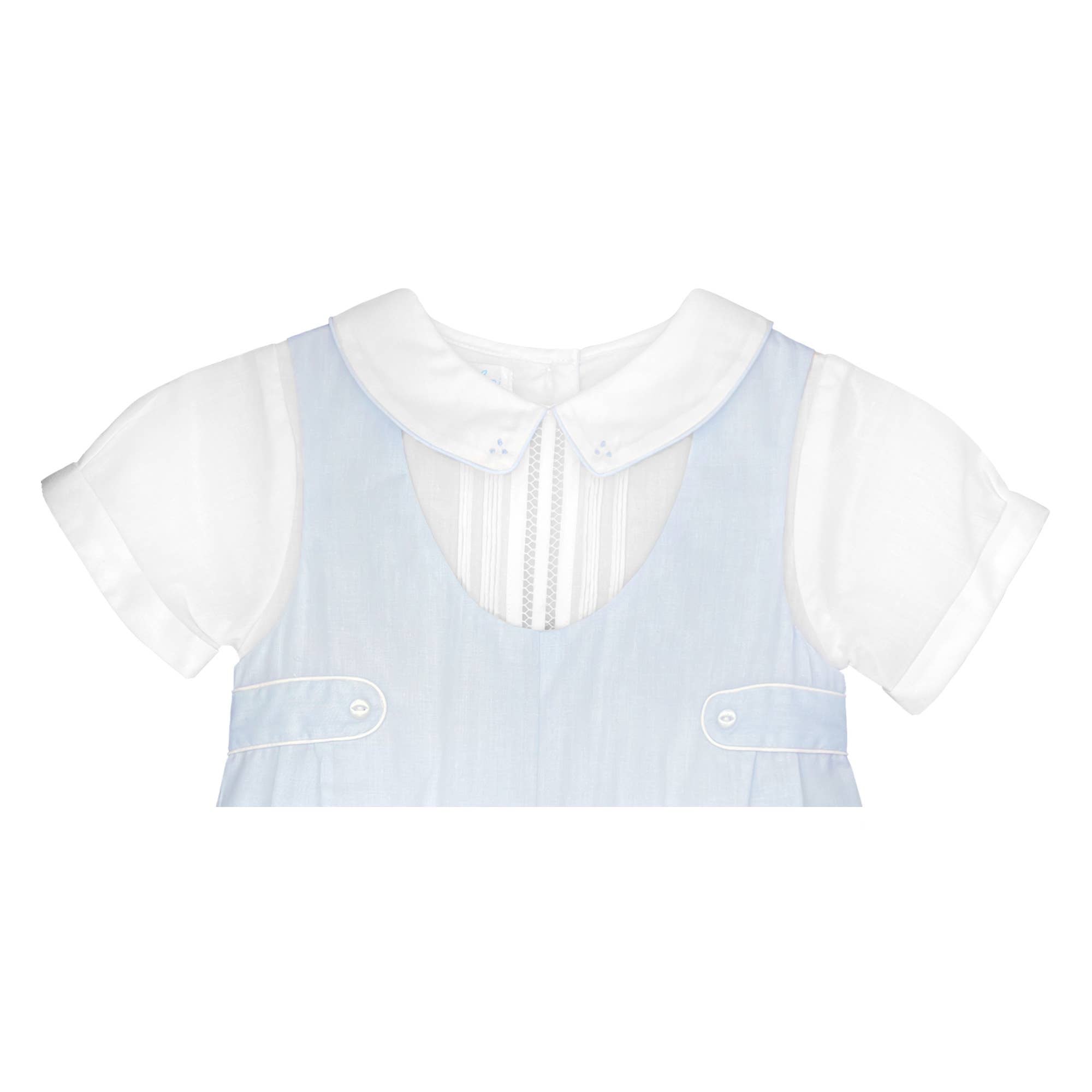 Shortall with Pintucks and Side Tabs