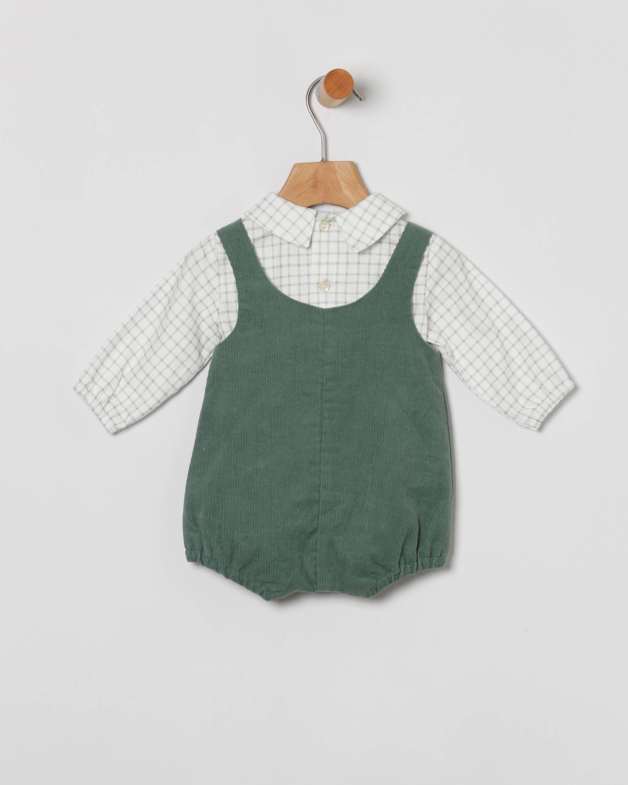 Shirt + Corduroy Overalls