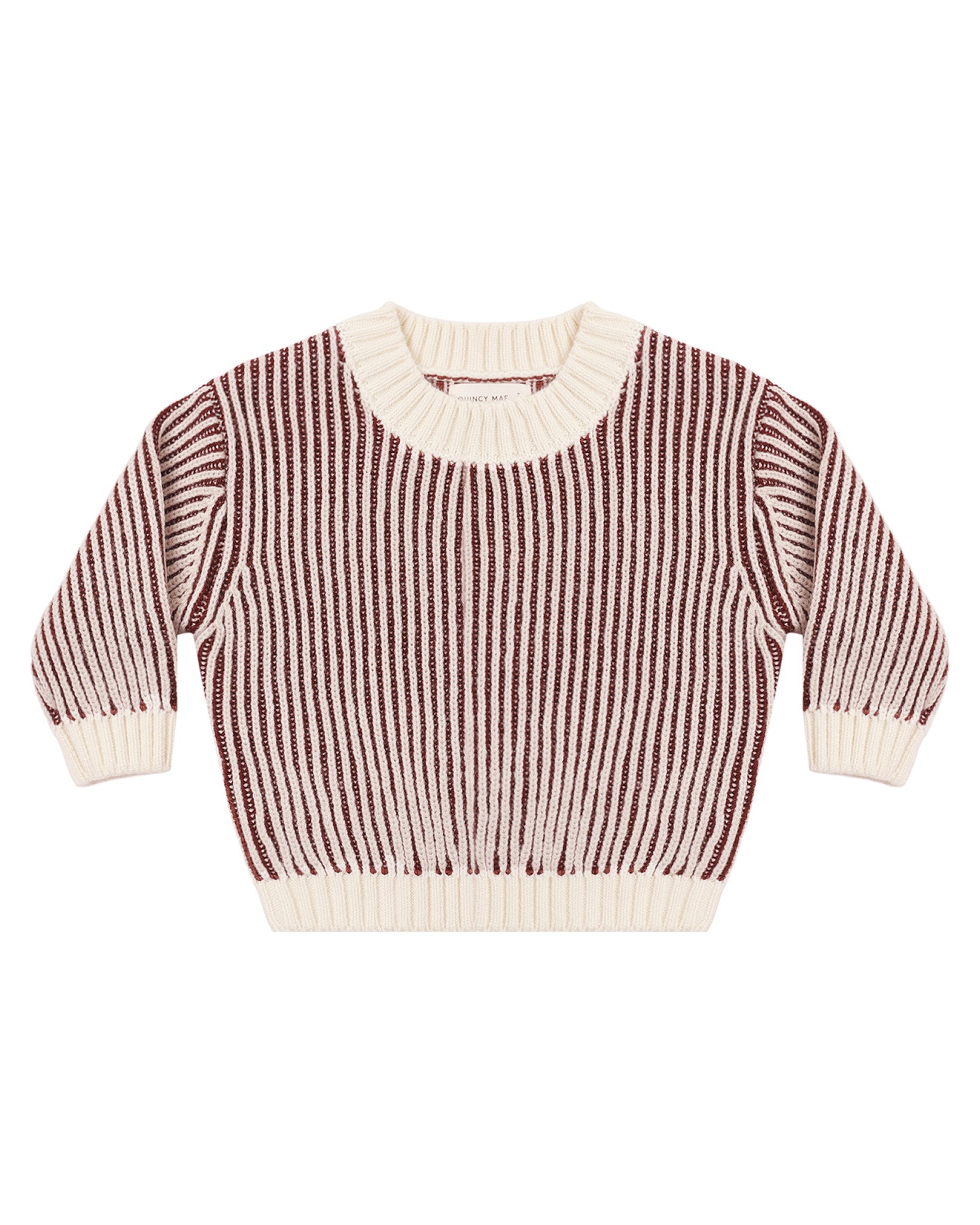 Relaxed Knit Sweater Black Cherry