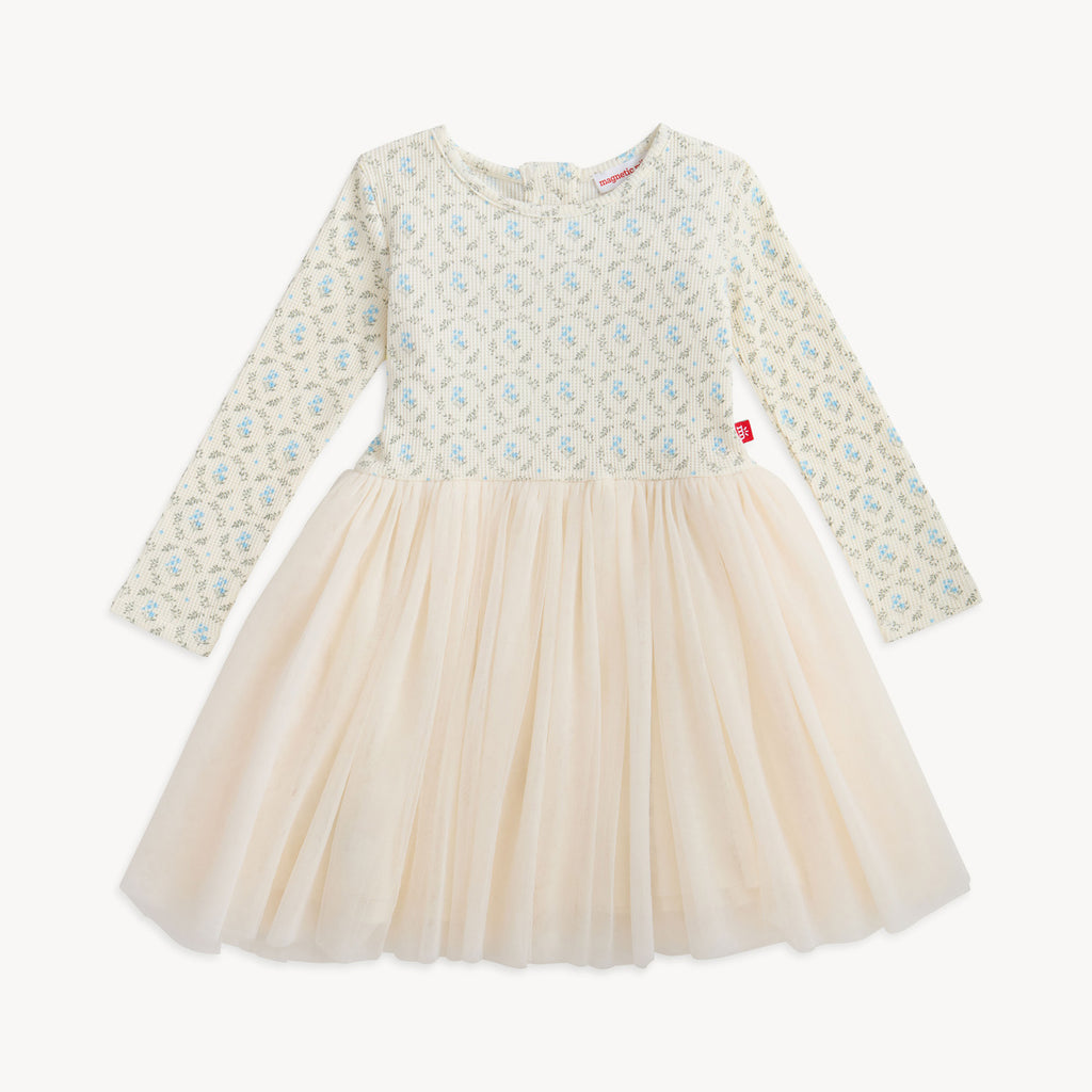 Eloise waffle long sleeve dress