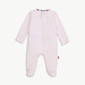 Love lines pink magnetic pointelles footie