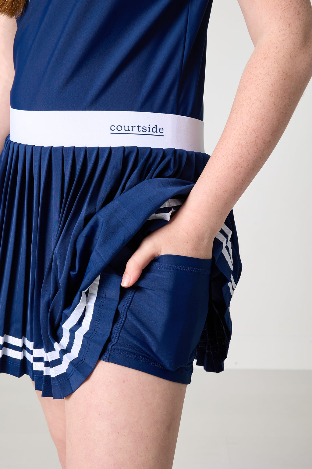 Navy Skort